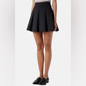Top Shop Black Mini Skater Skirt